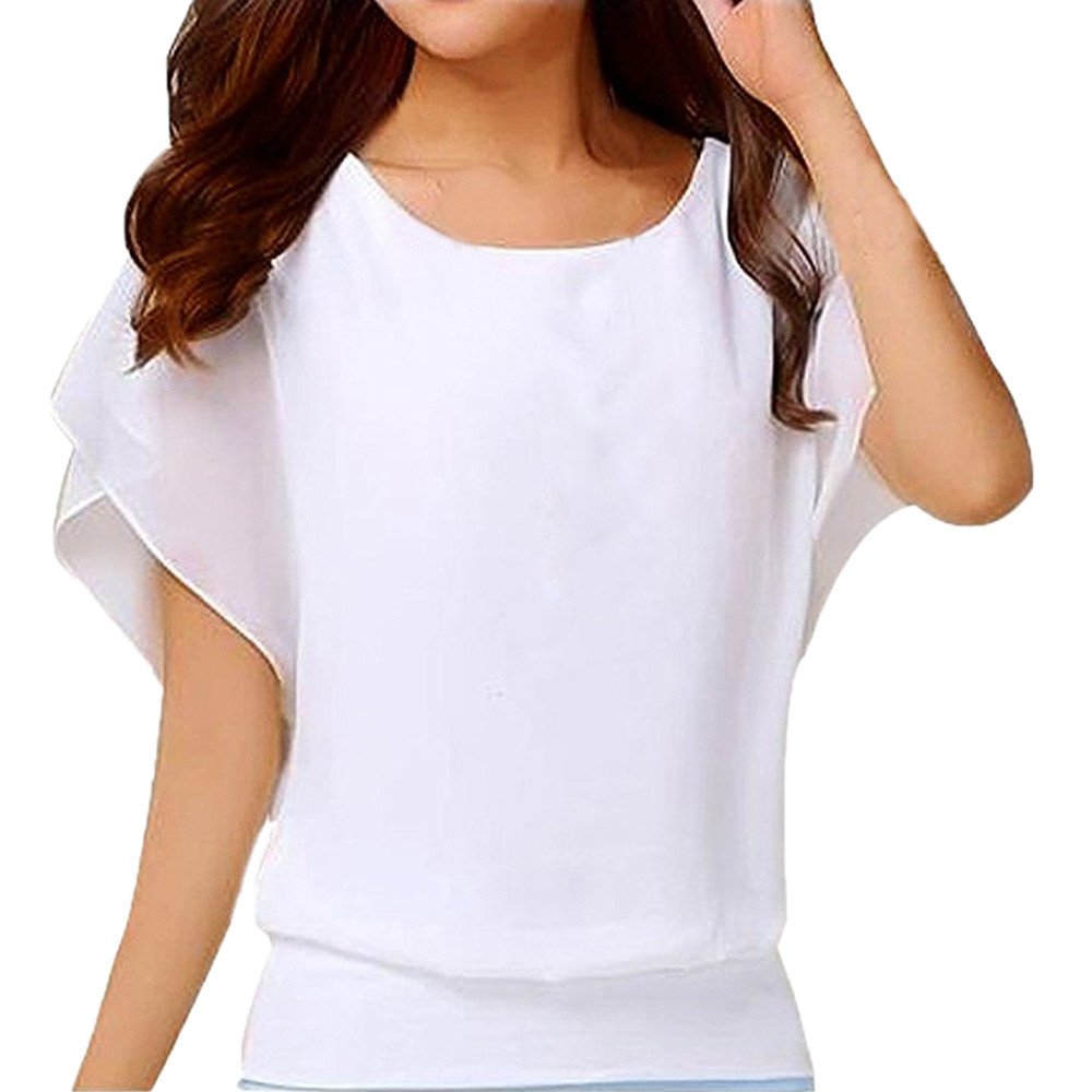 Women's V-Neck Short Sleeve Knit T-Shirt - Summer Casual Puff Sleeve Blouse for Work & Everyday Wear | Breathable Comfort Top for Office, Outings & Date Nights