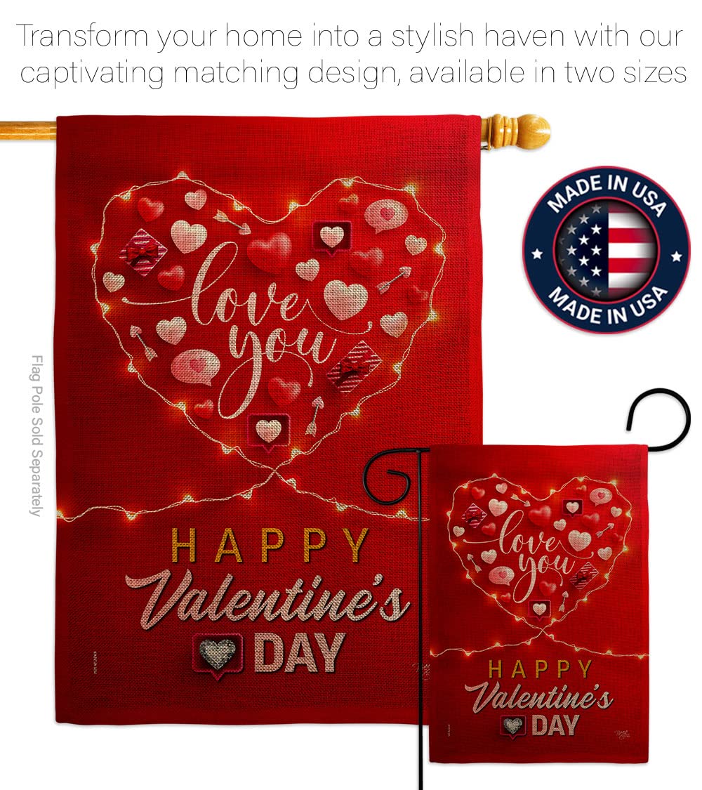 Love Garden Flag - Valentine's Day Decor for Home & Yard
