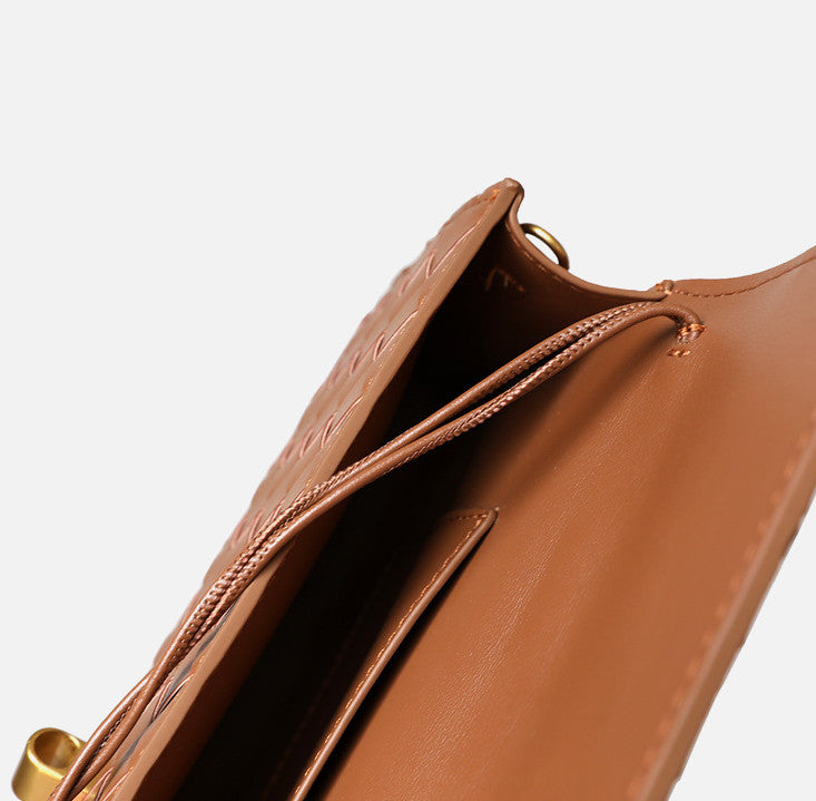 Handmade Woven Leather Clutch Purse for Women - Elegant Crossbody Bag for Evening Parties, Weddings & Date Nights | Durable Genuine Leather Small Handbag