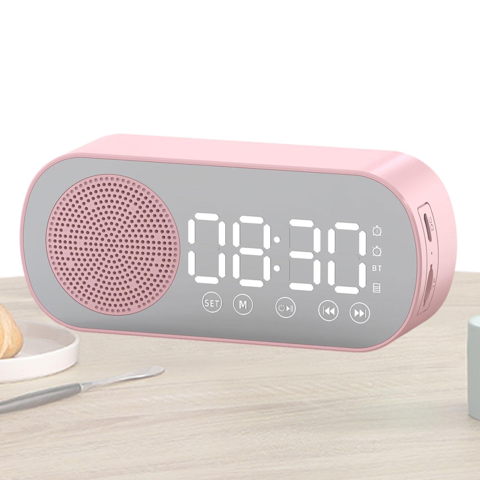 Digital Alarm Clock with FM Radio - Large LED Display, Adjustable Brightness & Snooze Function for Bedroom, Office, Nightstand | Perfect for Home, Travel & Gift Giving