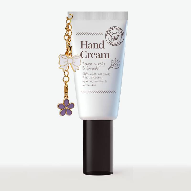 Organic Antibacterial Hand Cream with Lemon Myrtle & Lavender - Deep Moisturizing & Nourishing for Dry Skin | Perfect for Home, Office & Travel Use
