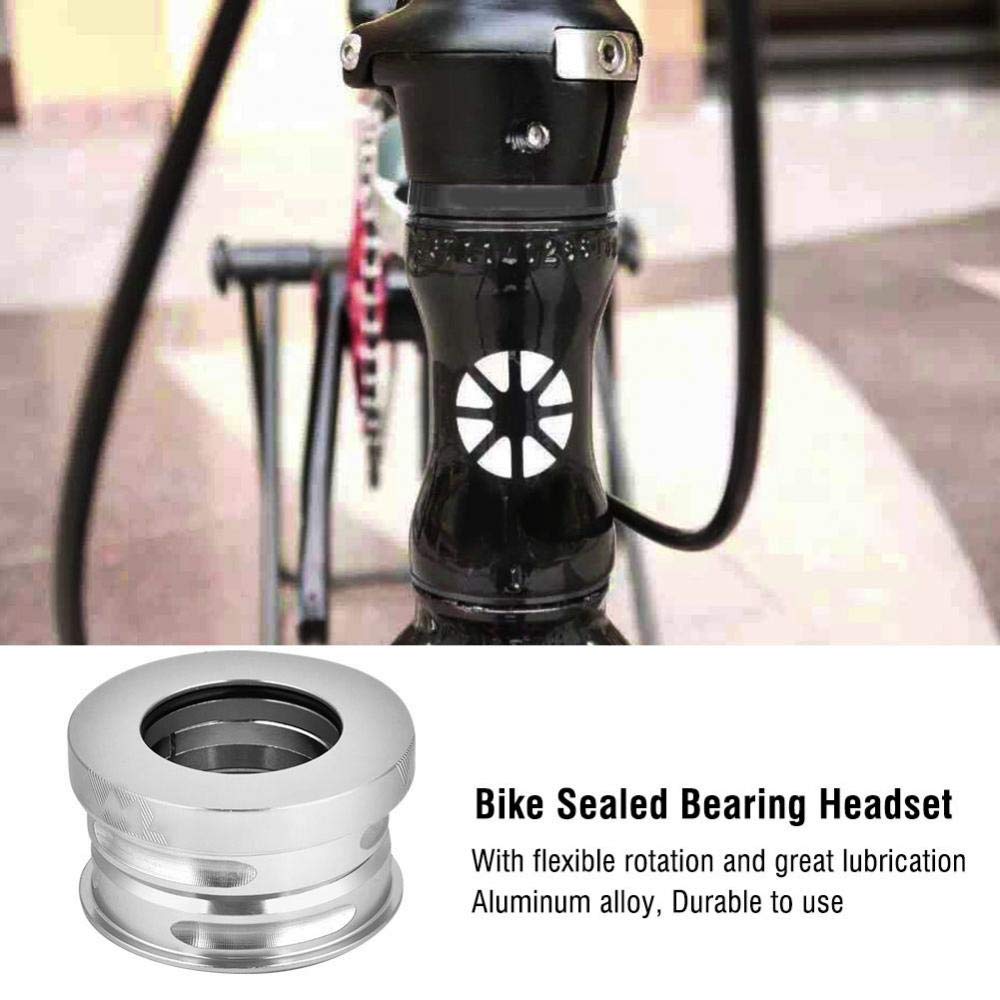 Premium 44mm Aluminum Alloy Bike Headset - Sealed Bearing Mountain Bike Headset Accessory for Smooth Steering | Ideal for MTB Upgrades & Off-Road Cycling