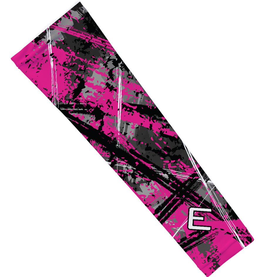 Wicked Pink Arm Sleeves for Women - UV Protection & Compression Sports Sleeves - Perfect for Running, Basketball, Cycling & Outdoor Activities