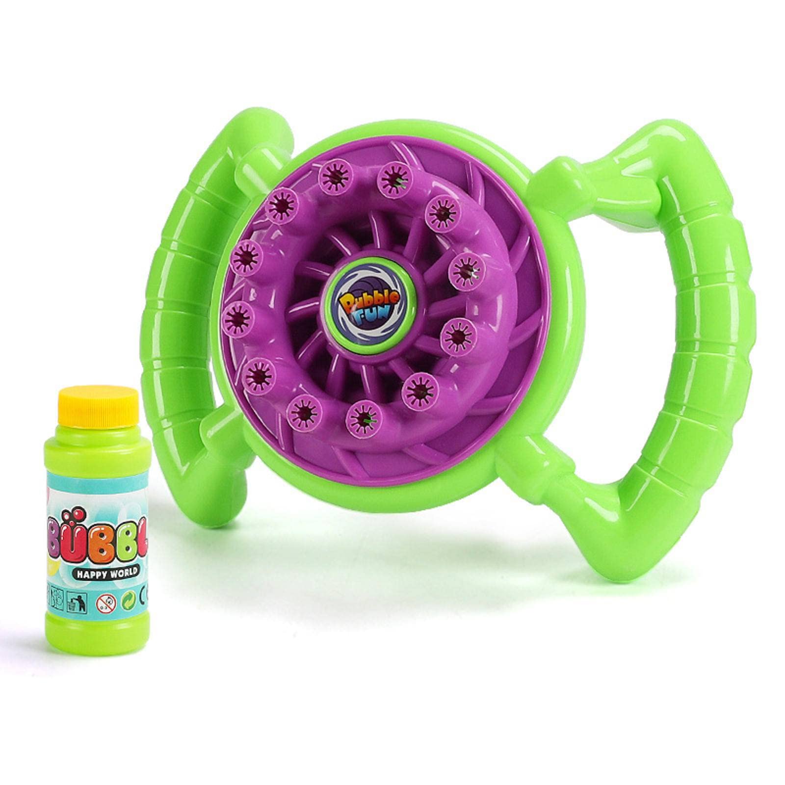 KBREE 12-Hole Electric Bubble Blower with Auto-Steering - Outdoor Bubble Machine for Kids, Summer Party, Backyard Play & Garden Fun | Interactive Bubble Toy for Birthday, Wedding & Poolside Entertainment