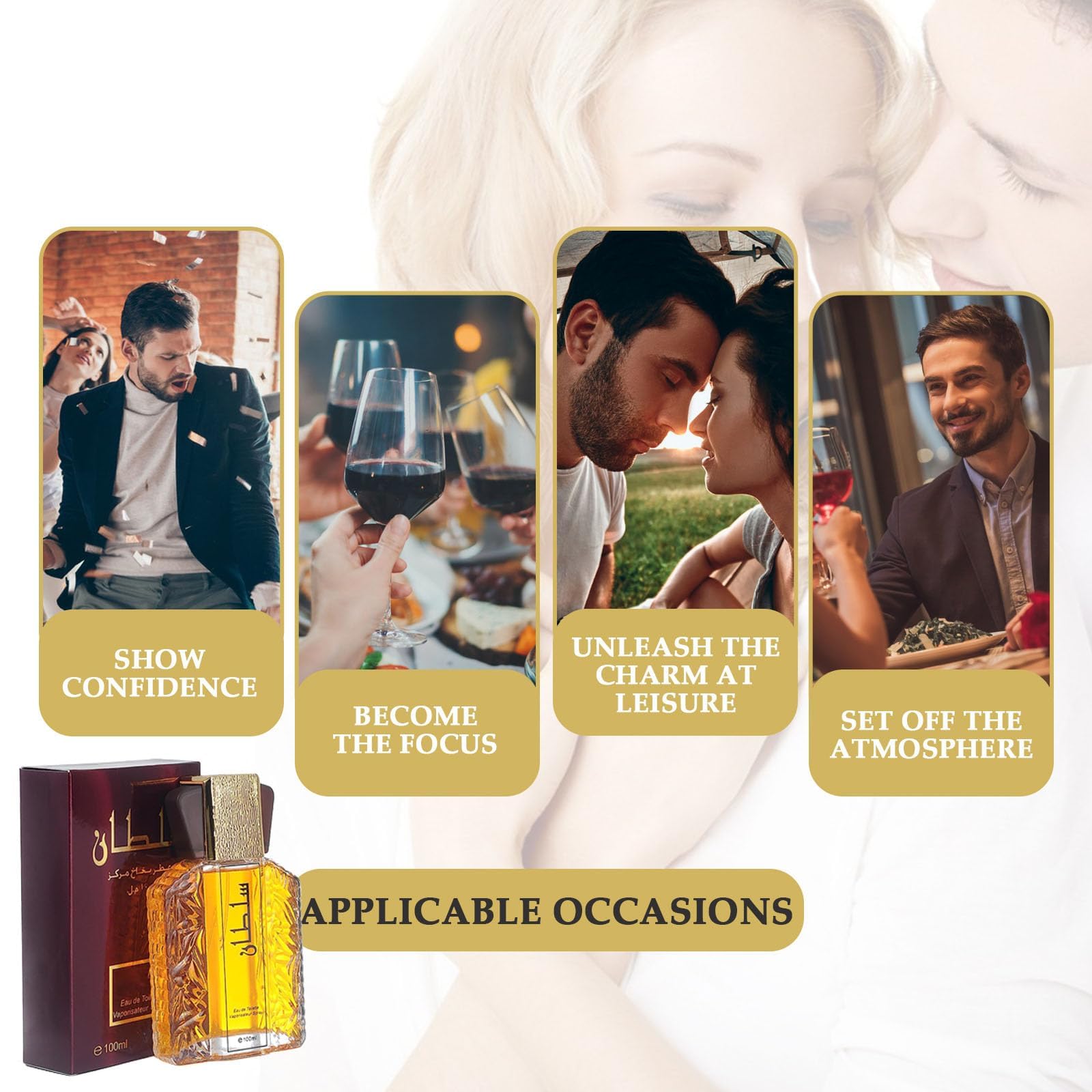 Premium Dubai Men's Cologne - Luxury Long Lasting Eau de Toilette Fragrance, 100ml - Perfect for Date Nights, Business Meetings & Special Occasions