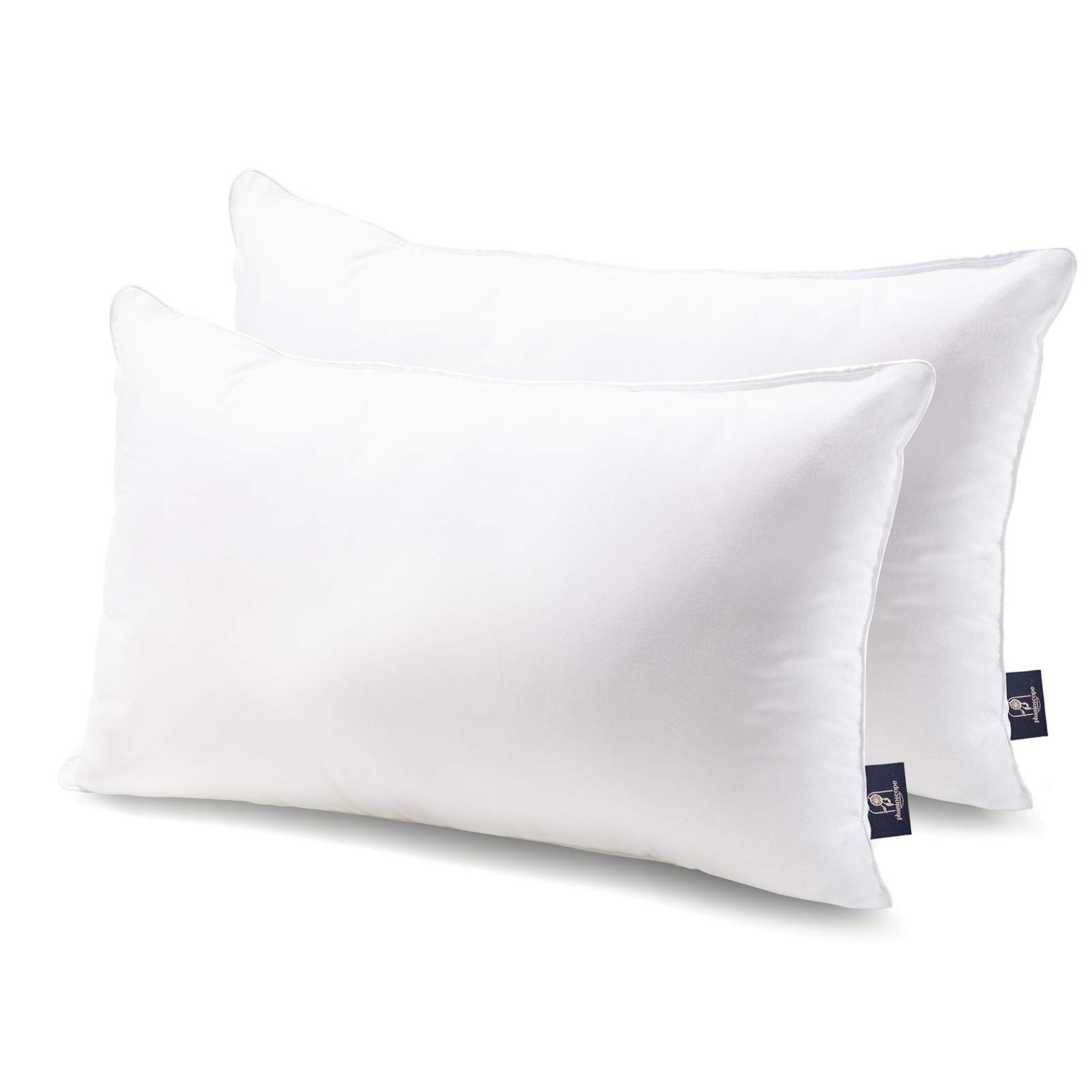 Premium 12x20 Inch Throw Pillow Inserts - 100% Cotton Cover, Soft Microfiber Filling - Square Lumbar Pillow Forms for Sofa, Bed & Couch - Set of 2 (12