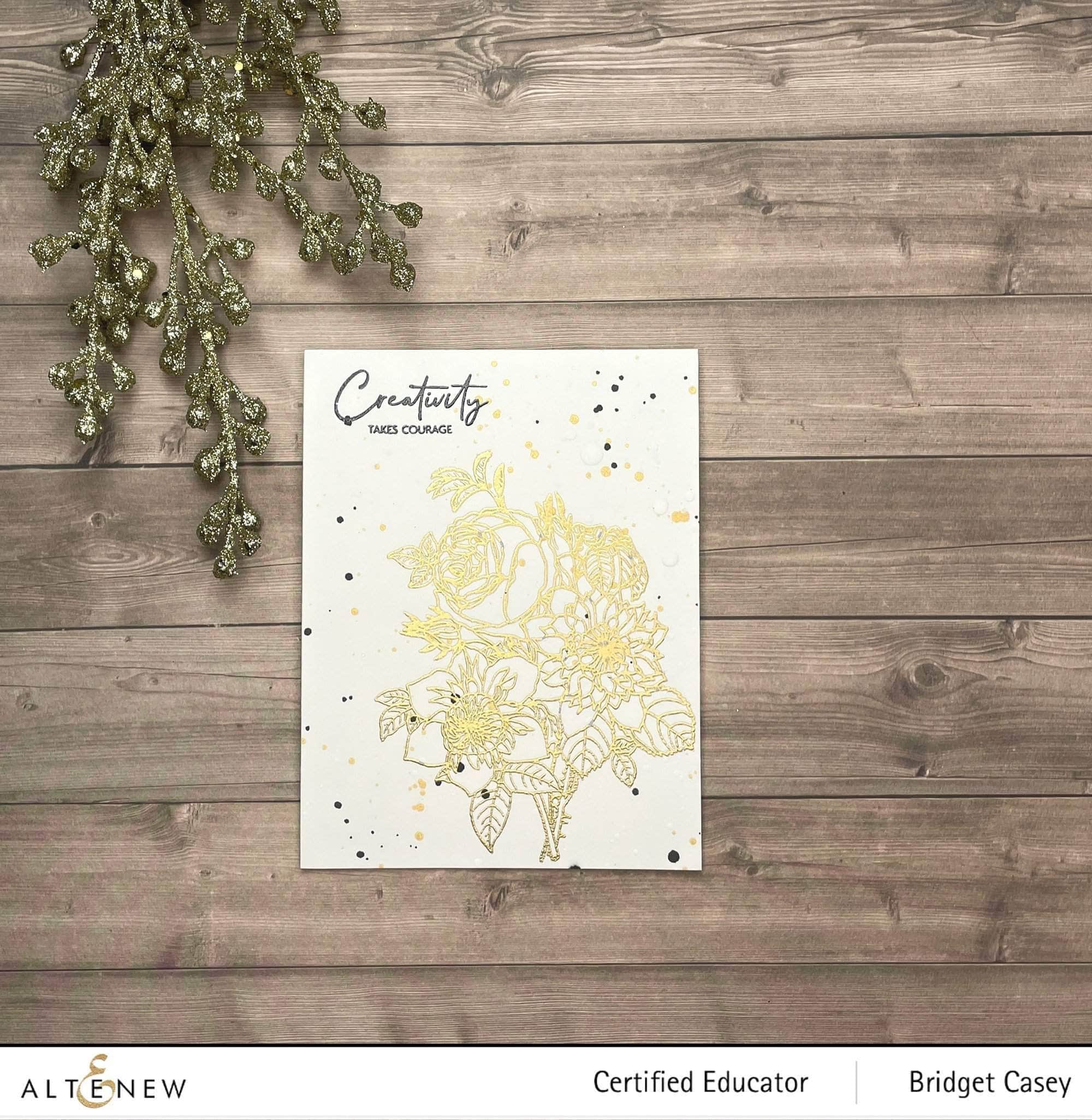 Clematis Josephine Outline Stamp Set for Flower Painting - DIY Floral Art, Card Making & Scrapbooking Projects
