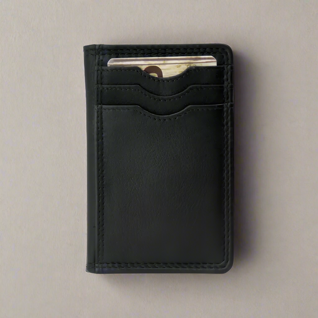 Durable Slim RFID Blocking Leather Wallet for Men - Small Credit Card Holder for Everyday Carry & Travel