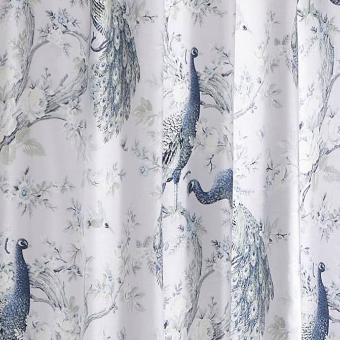 Laura Ashley Belvedere Eyelet Curtains in Midnight Blue - Blackout Window Drapes for Bedroom & Living Room - Premium Cotton Eyelet Curtain Panels with Thermal Insulation