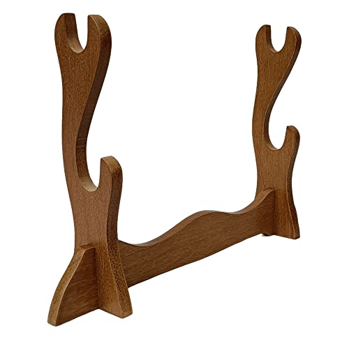 2 Layer Dark Wooden sword stand