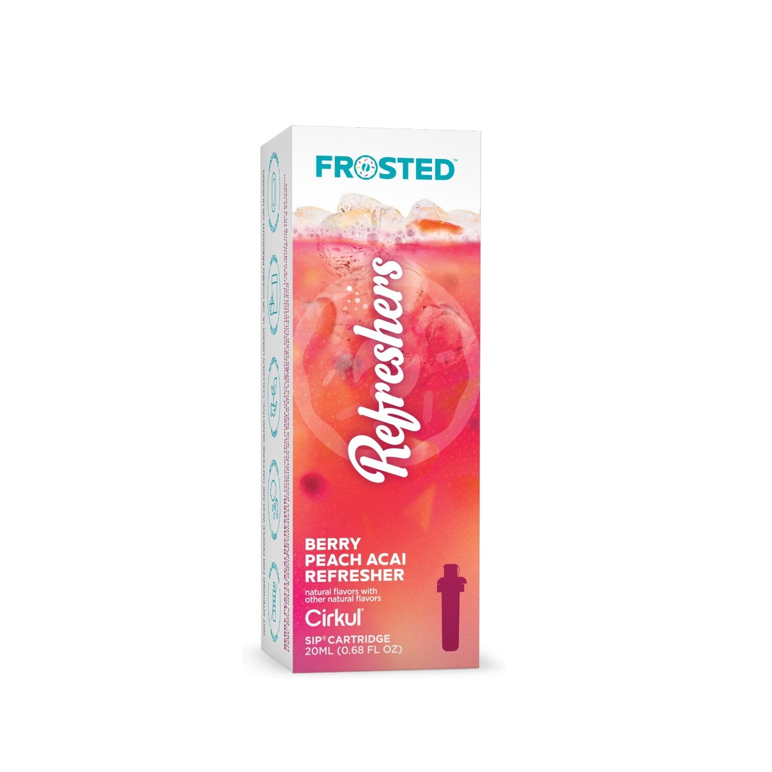 Frosted Berry Peach Acai Refresher Vape Cartridge - Refreshing Fruit Flavor for Relaxation & Stress Relief | Perfect for Daytime Use & Social Gatherings