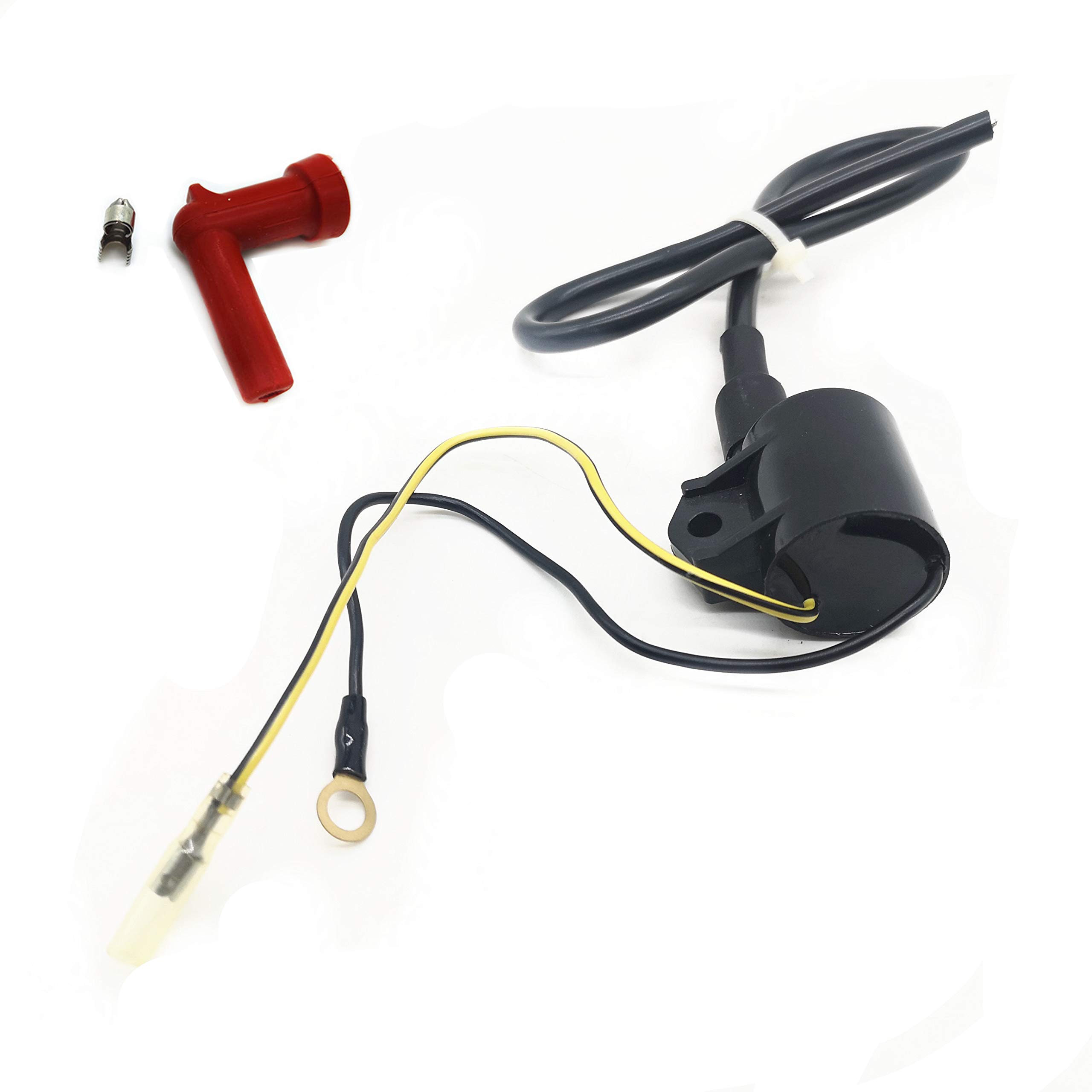 Outboard Ignition Coil Replacement for Mercury/Mariner 823033 - Compatible with 2HP, 2.5HP, 3HP, 3.3HP Engines (1990-2006) - Perfect for Boat Motor Repair & Marine Engine Maintenance