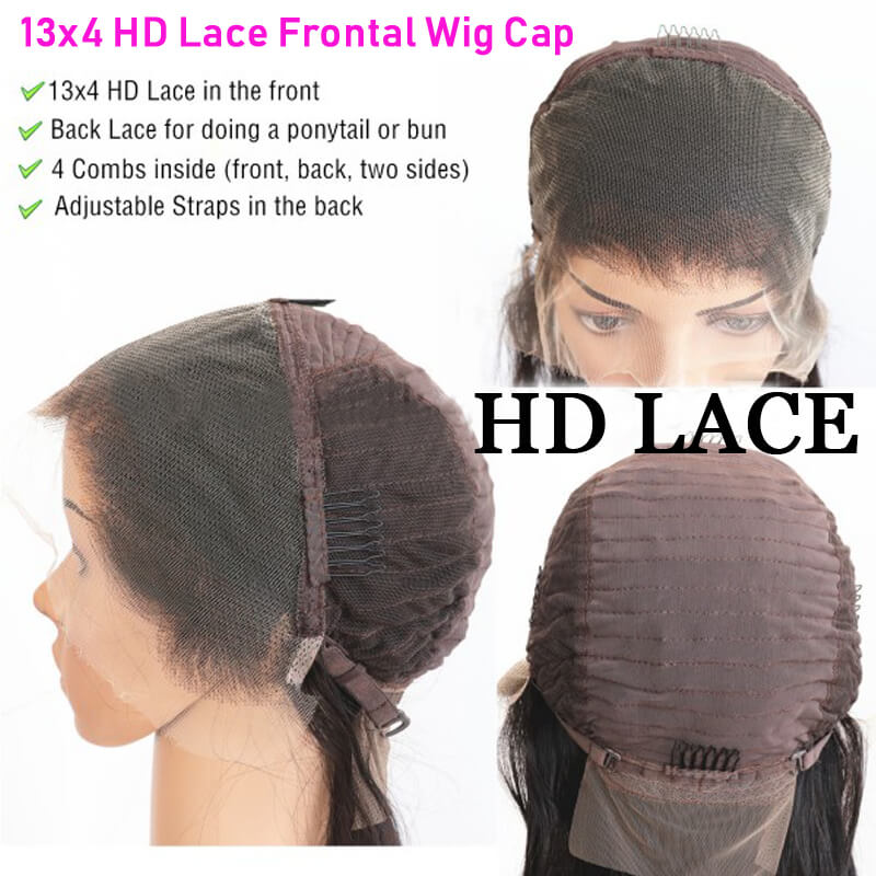 Eullair 13x4 HD Lace Full Frontal Wig - Invisible Lace Closure Wig for All Skin Tones & Hair Textures | New Arrival Human Hair Wig | Perfect for Daily Wear, Parties & Special Occasions
