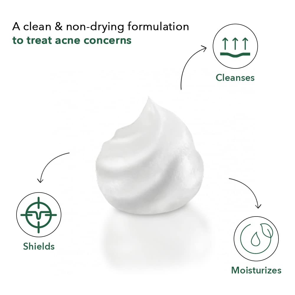 BE SOULFULL Acne Foaming Face Wash with 1% Salicylic Acid & Glycolic Acid - Oil Control & Exfoliating Daily Face Wash for Acne Prone Skin - Reduces Pores & Dead Skin Cells - 100ml - Perfect for Morning & Night Skincare Routine