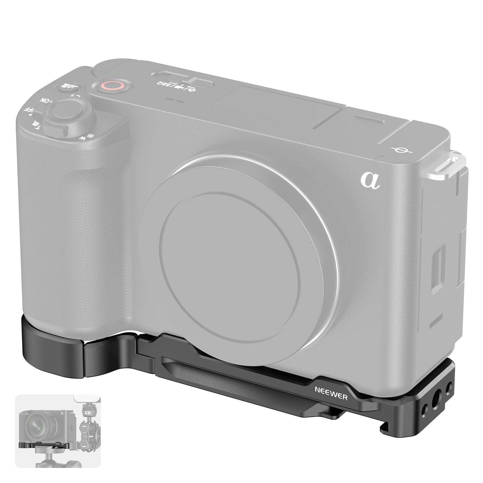 NEEWER CA044 Baseplate for Sony ZV-E1 Camera - Durable Aluminum Alloy Quick Release Plate for Vlogging, Photography & Video Shooting