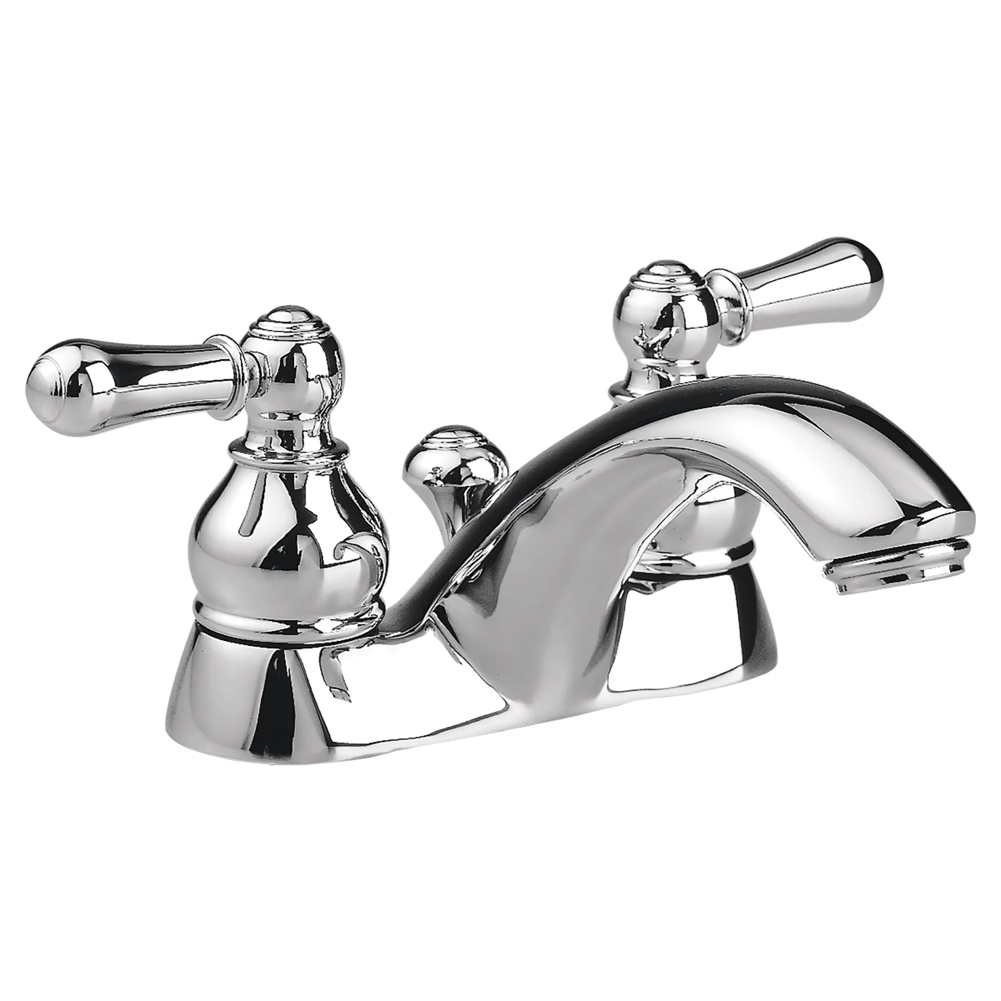Hampton 4-Inch Centerset 2-Handle Bathroom Faucet 1.2 GPM with Metal Lever Handles - Perfect for Modern Bathroom Sink Installation and Water Conservation