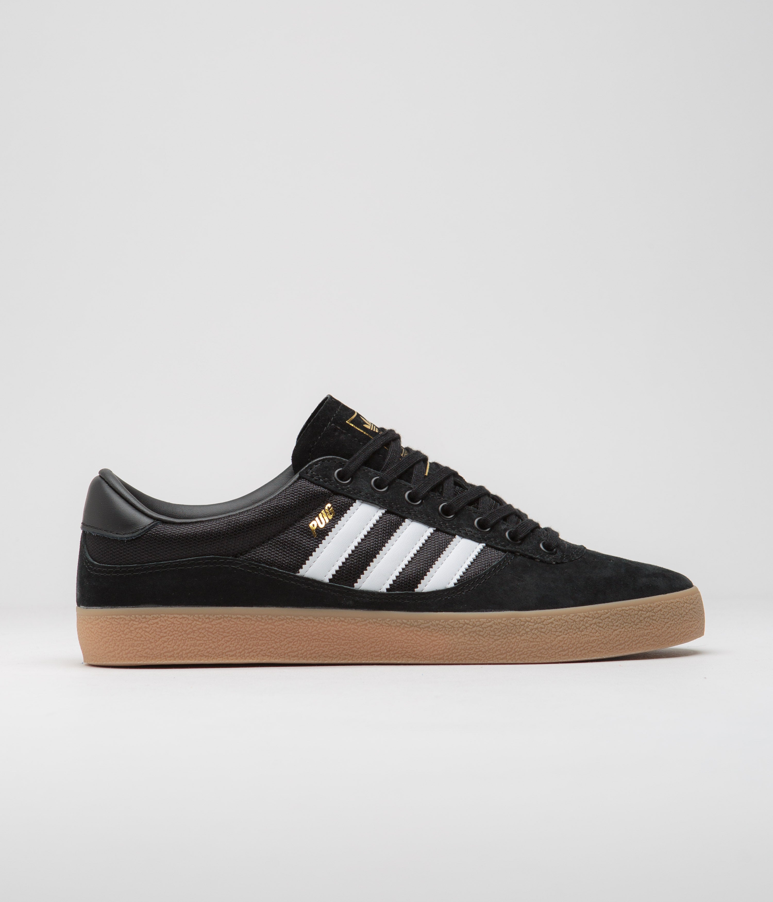 Adidas Puig Indoor Soccer Shoes for Men - Core Black/FTWR White/Gum4 - Lightweight & Comfortable for Indoor Sports & Training