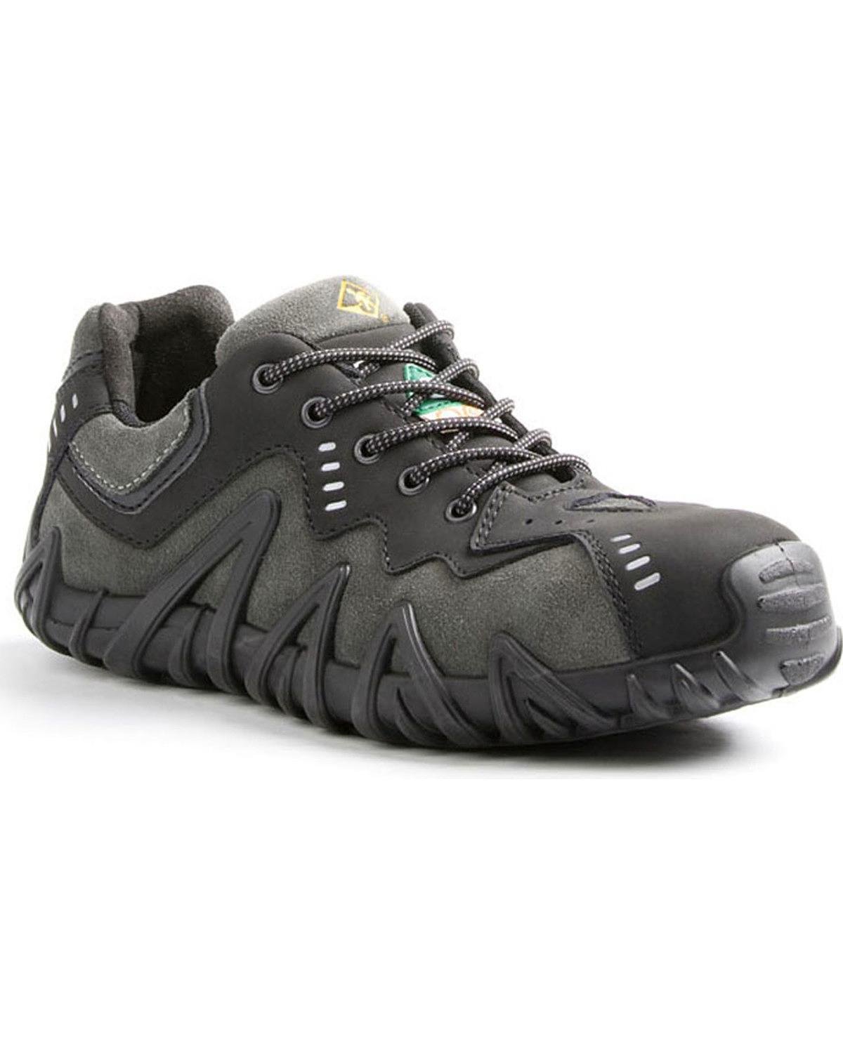 Terra Men's Spider Work Shoes - Black Non-Slip Safety Shoes for Construction, Warehouse & Outdoor Work | Durable Comfort Work Boots for Men