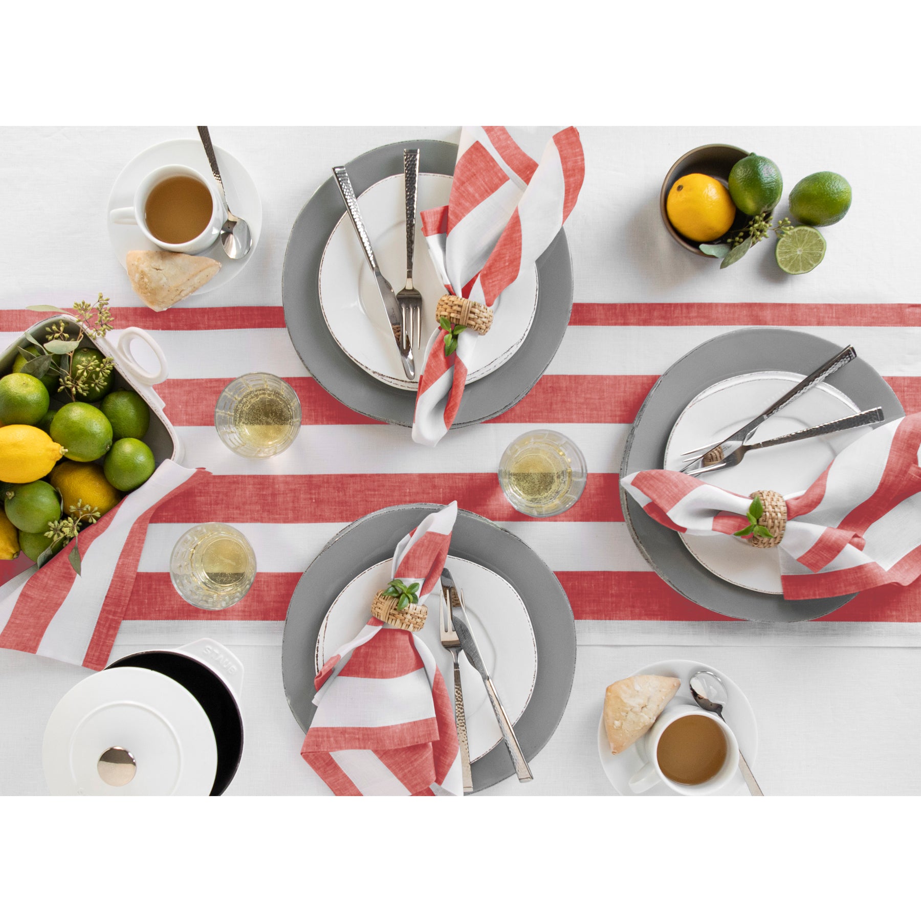 Stylish Cabana Stripe Table Runner - Perfect for Beach Weddings, Summer Parties & Outdoor Dining Decor