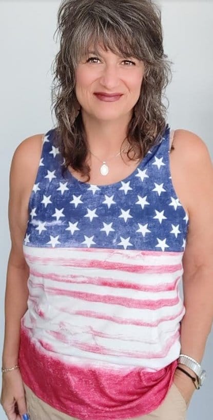 Born in the USA Tank Top - Patriotic American Flag Graphic Tee for Men & Women | Perfect for 4th of July, BBQ Parties & Casual Summer Outfits