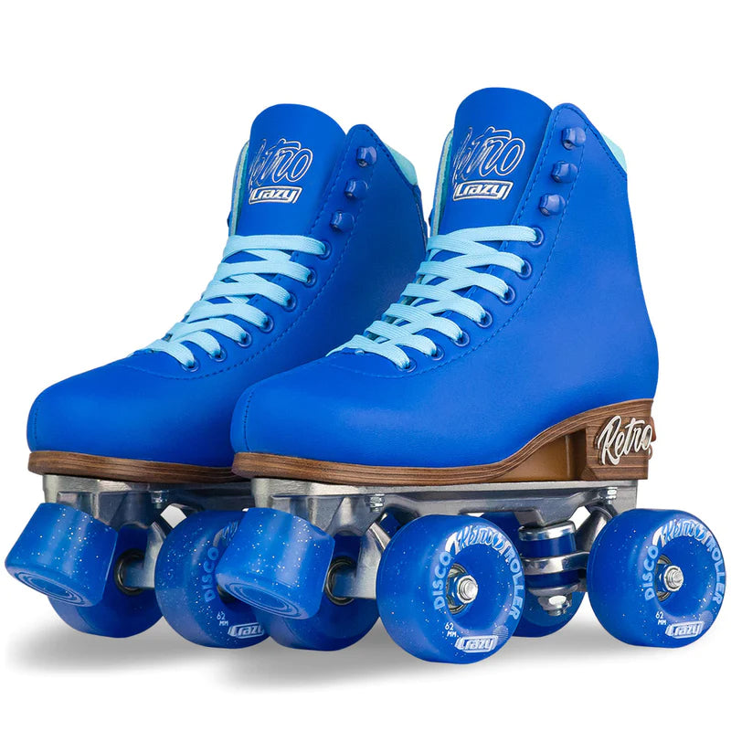 Adjustable Retro Roller Skates for Kids - Blue - Perfect for Outdoor Play, Birthday Gifts & Roller Rink Fun