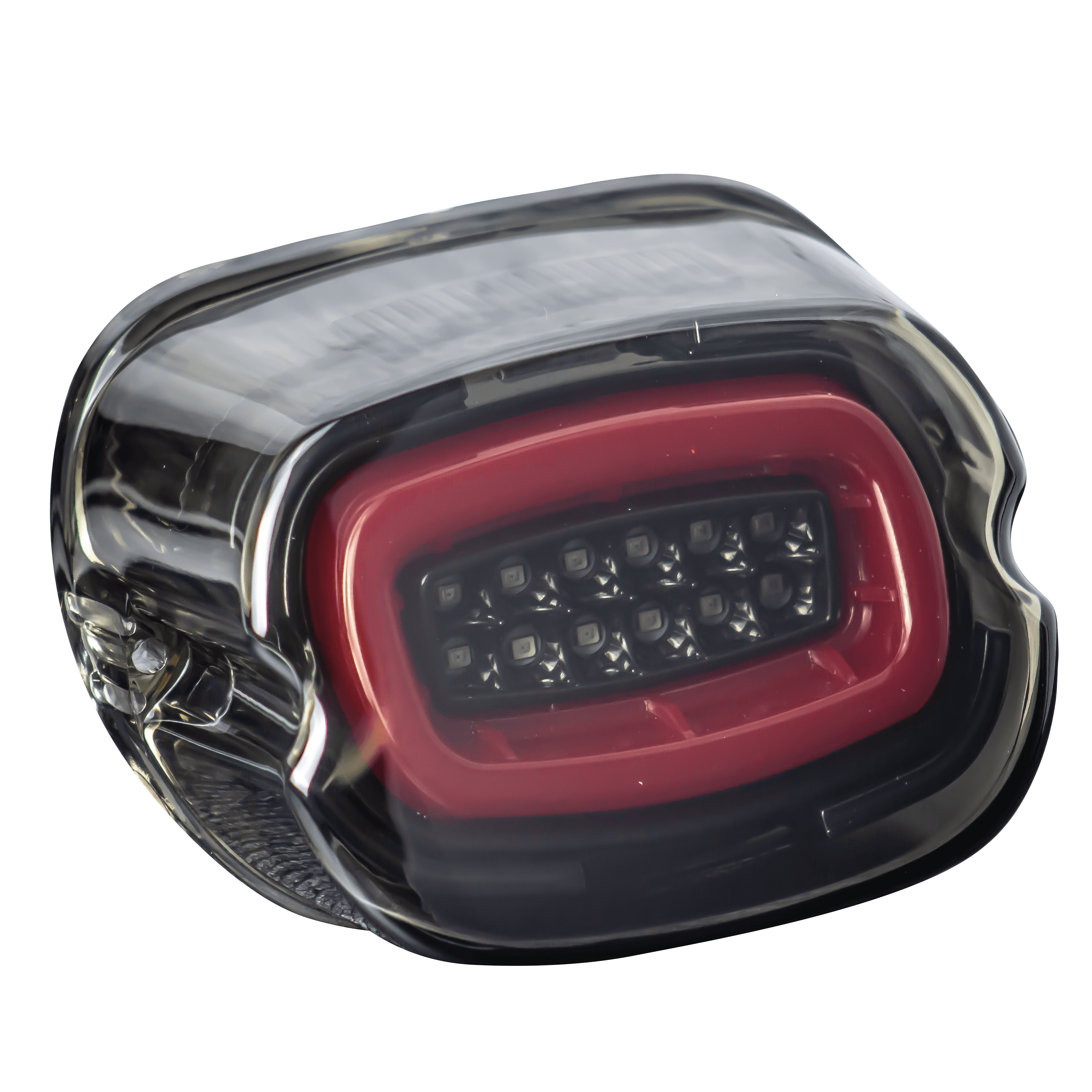 HALOS Layback LED Tail Light with Turn Signals for Harley Davidson Motorcycles - Waterproof Brake Light for Night Riding & Custom Bike Builds