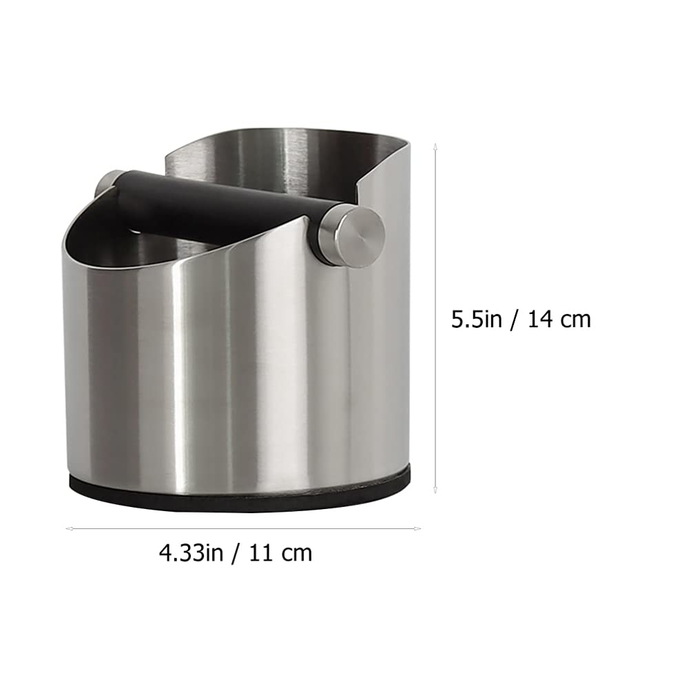 1pc Coffee Grounds Bucket - Durable Espresso Knock Box with Handle, Coffee Powder & Tea Waste Bin for Home & Cafe Use - Perfect for Espresso Machines, French Press, and Drip Coffee Cleanup