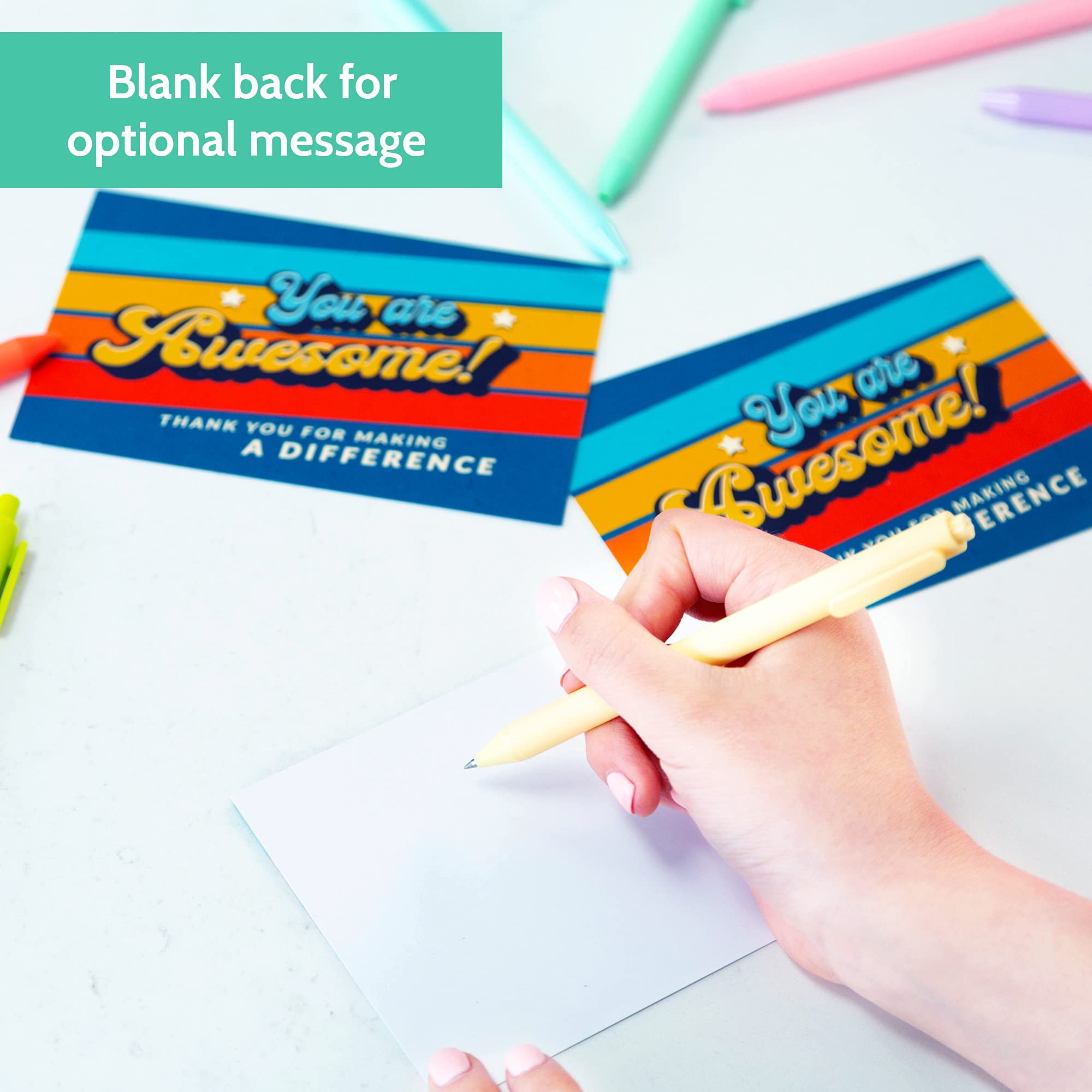 T MARIE 50 Pack 4x6 Thank You Cards - Bulk Appreciation Cards for Employees, Teachers, Nurses & Volunteers - Perfect for Recognition, Awards & Encouragement - Workplace, School & Healthcare Appreciation Gifts