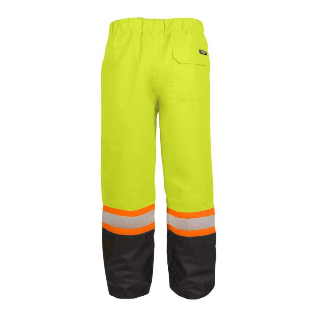 Terra High Visibility Rain Work Pants 116520PYL - Waterproof Yellow Safety Pants for Construction, Road Work & Outdoor Jobs in Wet Conditions