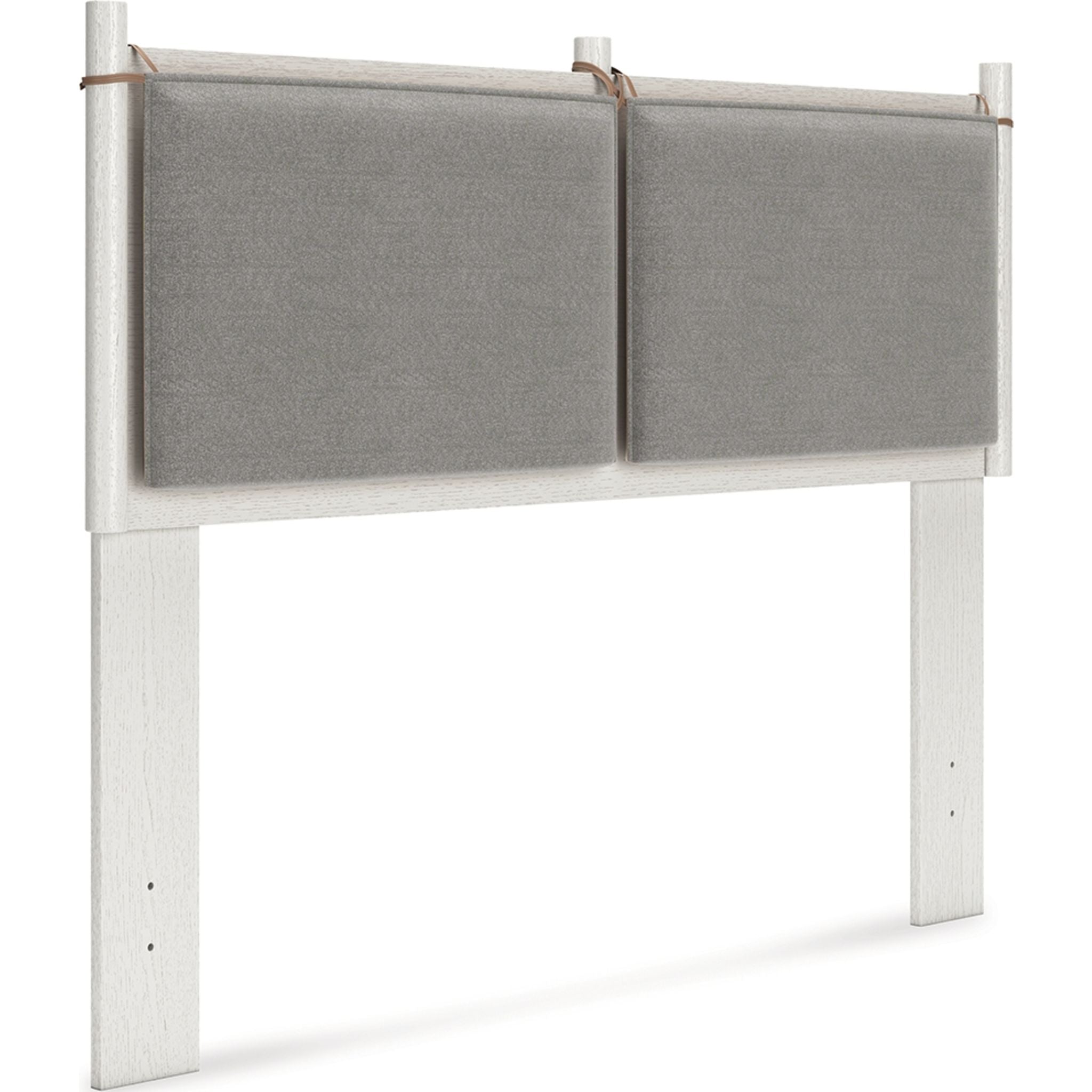 Aprilyn Full Panel Headboard - White Upholstered Bed Frame Headboard for Queen & King Size Beds | Modern Bedroom Decor & Home Styling