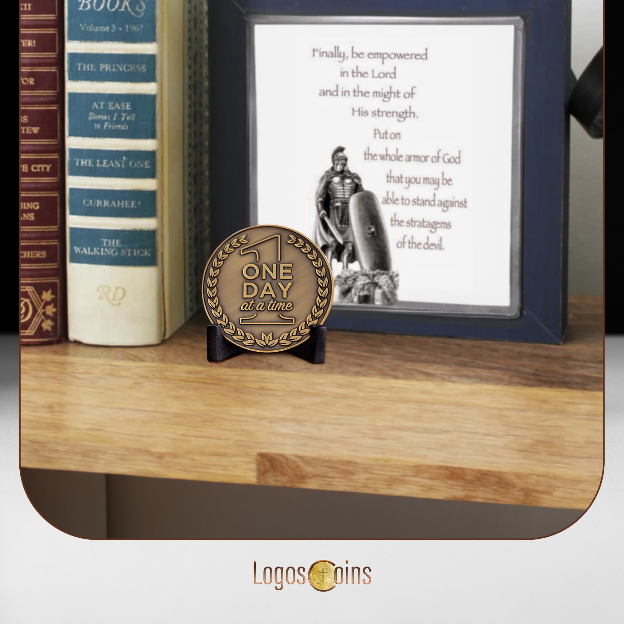 10-Piece Serenity Prayer & One Day at a Time Sobriety Coin Set - 1.75
