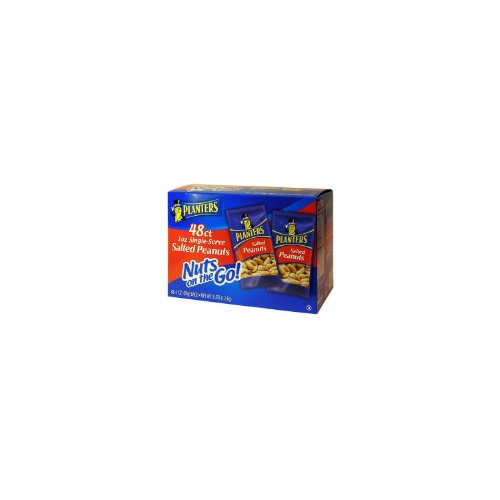 Planters Salted Peanuts in 1 oz Single-Serve Bags - 144 Count Bulk Pack | On-the-Go Snacks for Office, Travel, and School Lunch