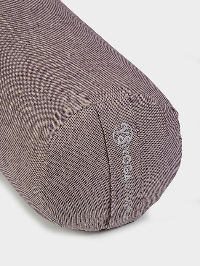 Organic Buckwheat Meditation Bolster Cushion for Yoga & Zen - Two-Tone Yoga Pillow for Home Studio, Meditation & Relaxation - Perfect for Yoga Practice, Zen Meditation & Stress Relief
