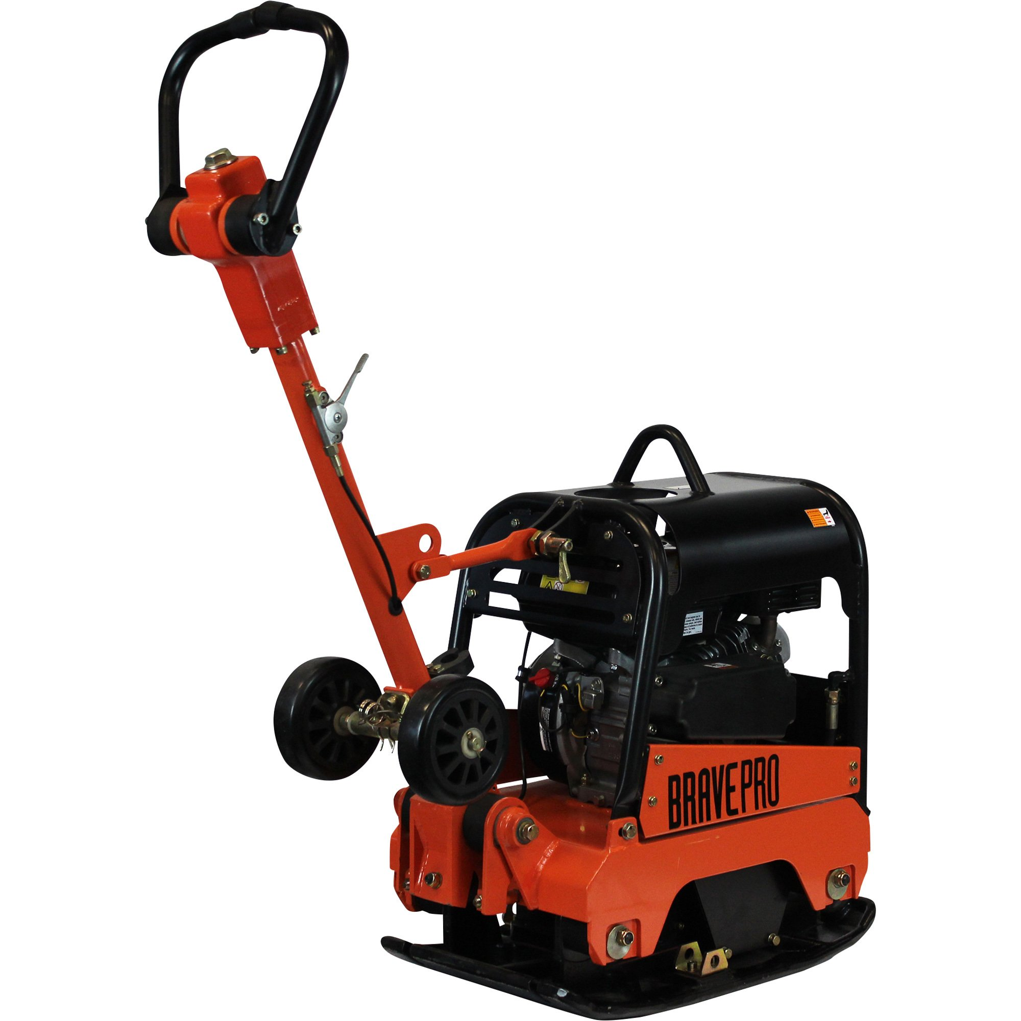 Brave Reversible Plate Compactor 23x15 Inch - 5.5HP Honda GX160 Engine, 5400 VPM, 4496 lbs Compaction Force - Perfect for Driveway Paving, Landscaping & Soil Compaction