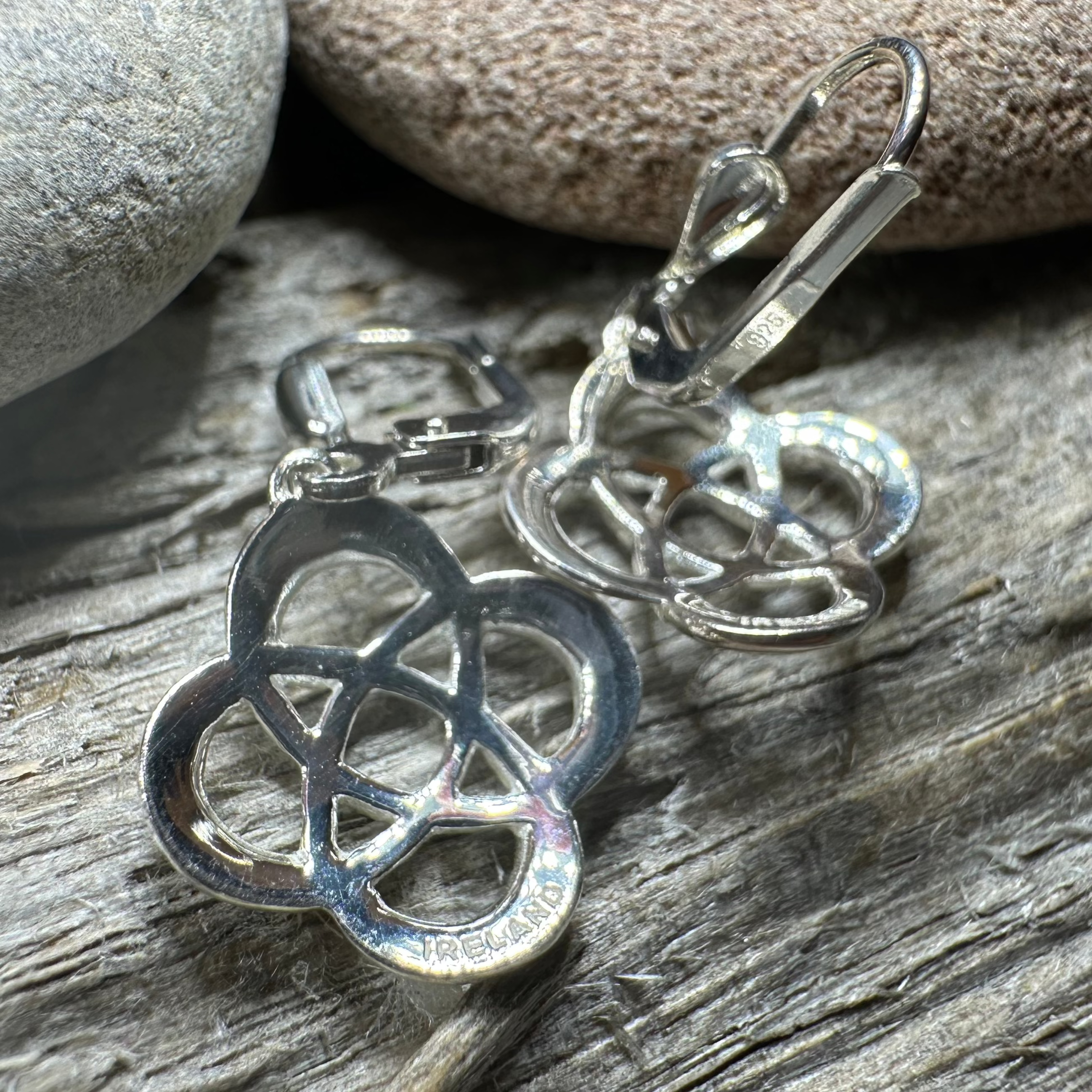 Celtic Dara Knot Earrings for Women - Sterling Silver Irish Symbol Jewelry - Perfect for St. Patrick's Day, Weddings & Gifts
