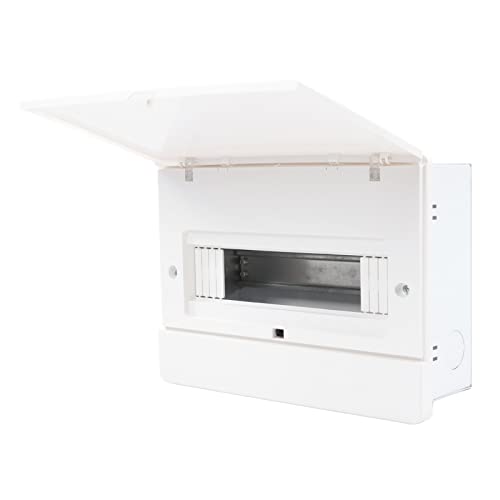 12 Way DIN Rail Distribution Box - Power Switch Control & Junction Box for Home, Hotel, Office - Perfect for Electrical Panel Organization & Circuit Protection