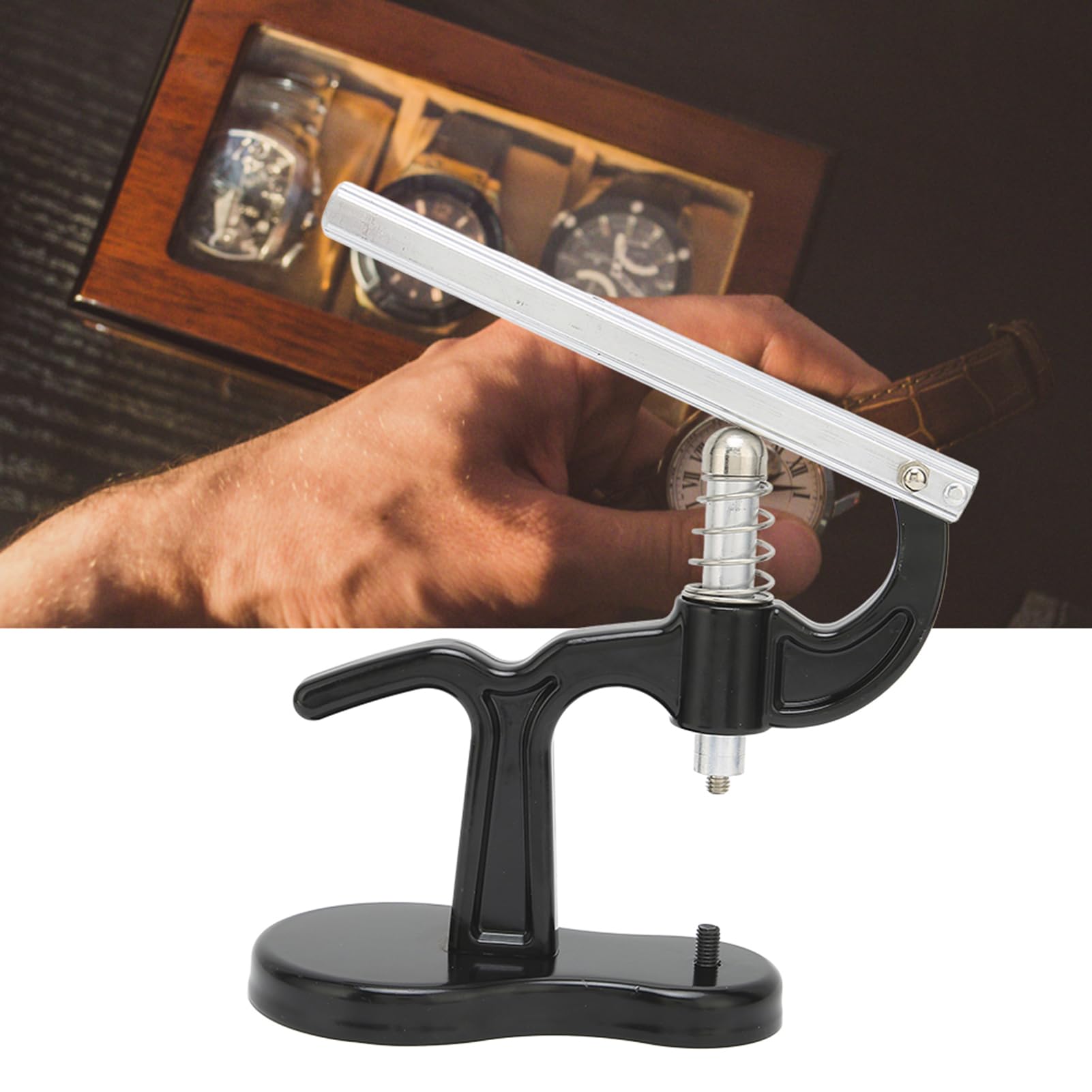 GOTOTOP Watch Press Set with 12 Dies - Professional Watch Back Case Cover Press Closer Tool for Watch Repair & Maintenance | Ideal for Watchmakers, Jewelers & DIY Enthusiasts