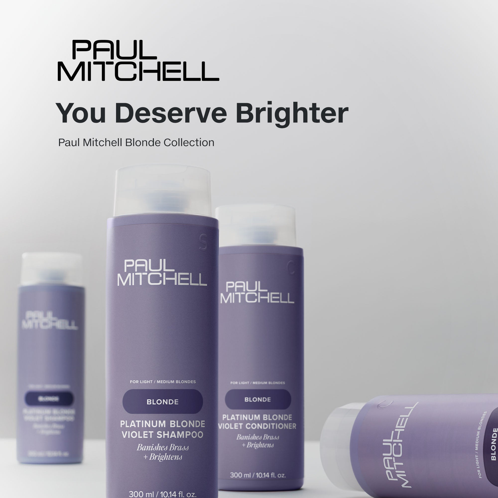 Platinum Blonde Violet Toning Conditioner for Blonde & Silver Hair - Neutralizes Brassiness & Enhances Shine - Perfect for Color-Treated, Bleached, or Gray Hair Care Routine