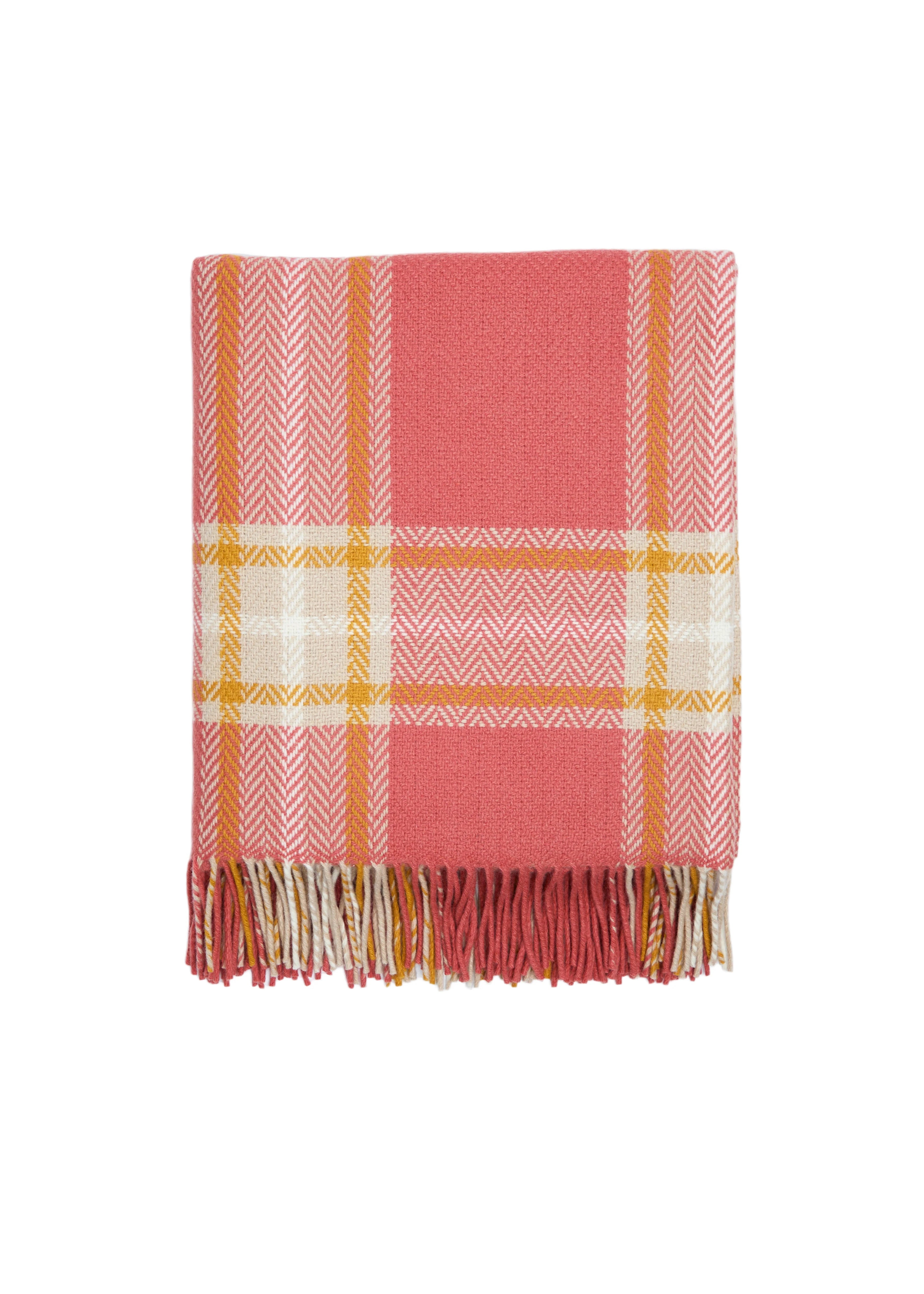 Premium Foxford Cashmere & Lambswool Throw Blanket - Soft Luxurious Macha Green Wrap for Sofa, Bed & Travel - Cozy Winter Gift for Women & Men
