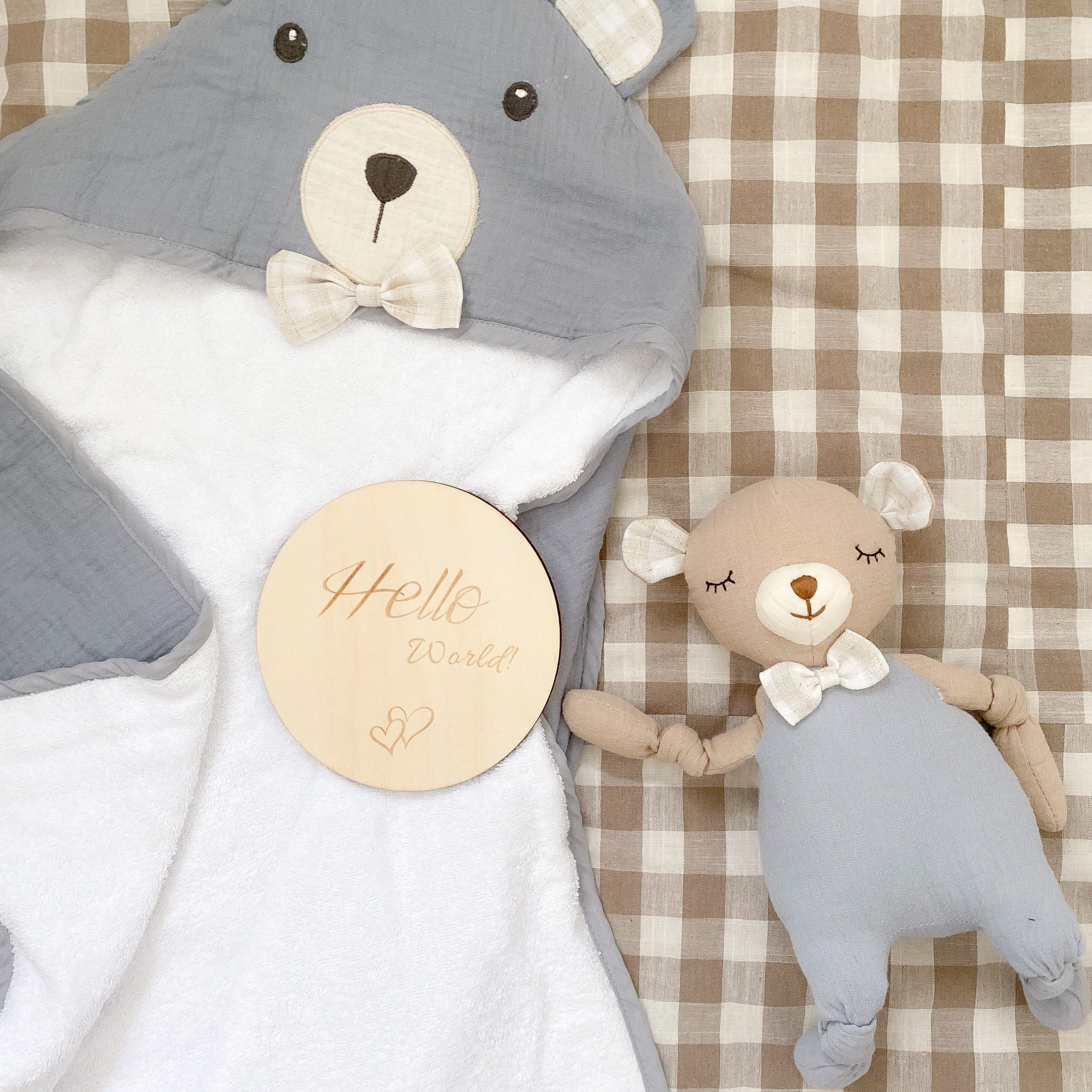 Adorable Petit Bear Knotted Doll - Handmade Plush Toy for Kids & Collectors | Perfect for Nursery Decor, Baby Shower Gifts & Cuddly Companions
