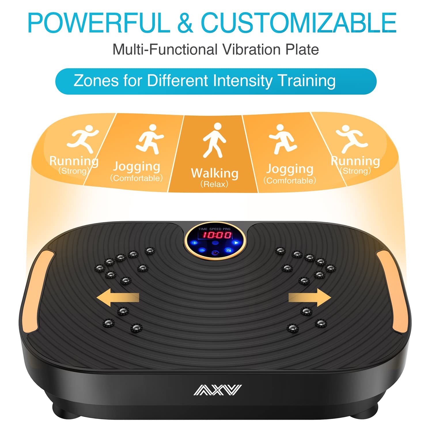 **AXV Vibration Plate Exercise Machine – Whole Body Workout Platform for Weight Loss, Toning & Lymphatic Drainage | Home Gym Fitness Equipment for Wellness & Shaping | Perfect for Home, Office & Rehab Use**