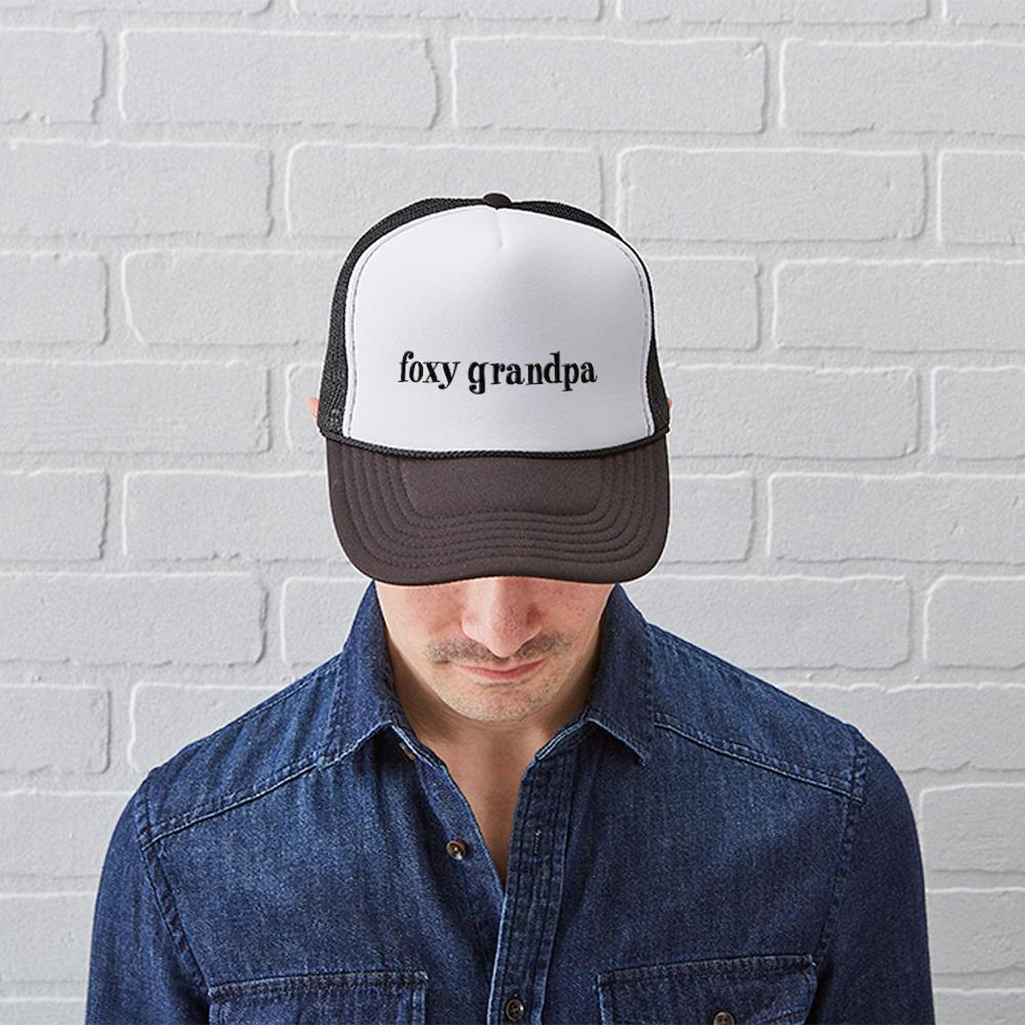 Foxy Gramps Adjustable Snapback Trucker Hat - Vintage Dad Cap for Casual Outfits & Outdoor Activities