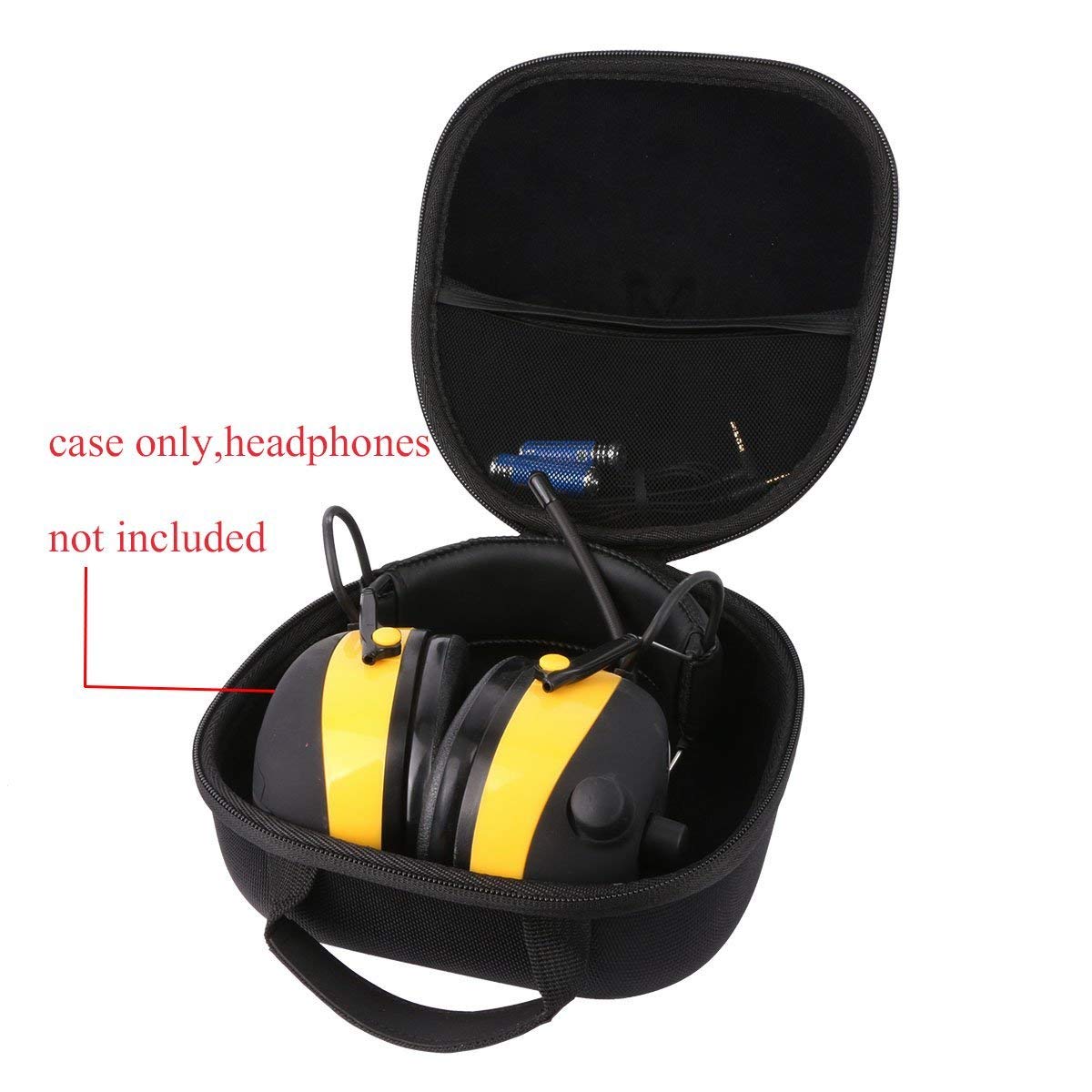 Alpine Muffy Kids Noise Cancelling Headphones Hard Carrying Case - Durable Protective Travel Storage for School, Airplane & Home Use