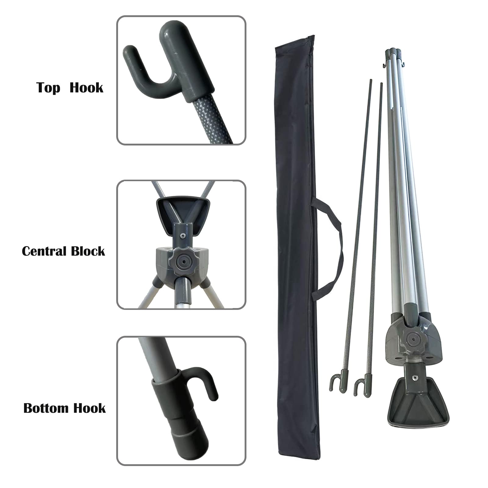 2.5'x6.5' Adjustable X Banner Stand (2 Pack) - Portable Trade Show Display with Carrying Bag - Ideal for Business Events, Retail Stores & Conventions