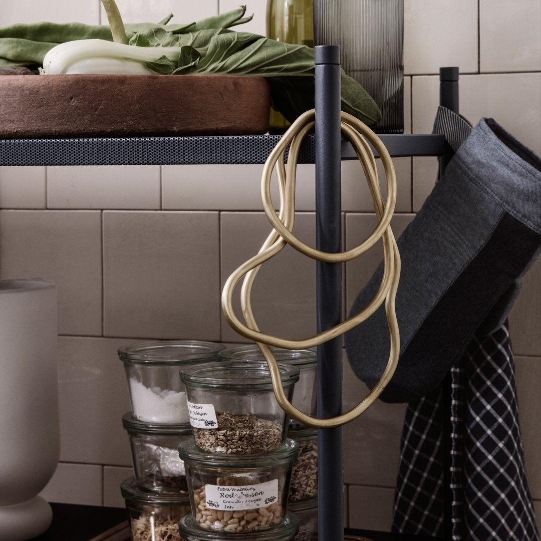 Ferm Living Hale Tea Towel - Premium Cotton Kitchen Towel for Drying Dishes, Cleaning & Decor - Perfect for Modern Kitchens & Home Decor