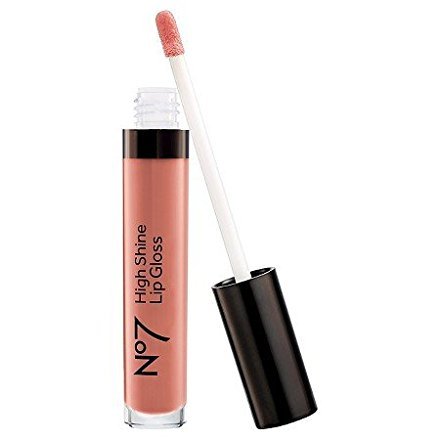 No7 High Shine Lip Gloss - Naturally Nude Shade, Hydrating & Non-Sticky Formula for Luscious Lips | Perfect for Everyday Wear, Date Night & Special Occasions