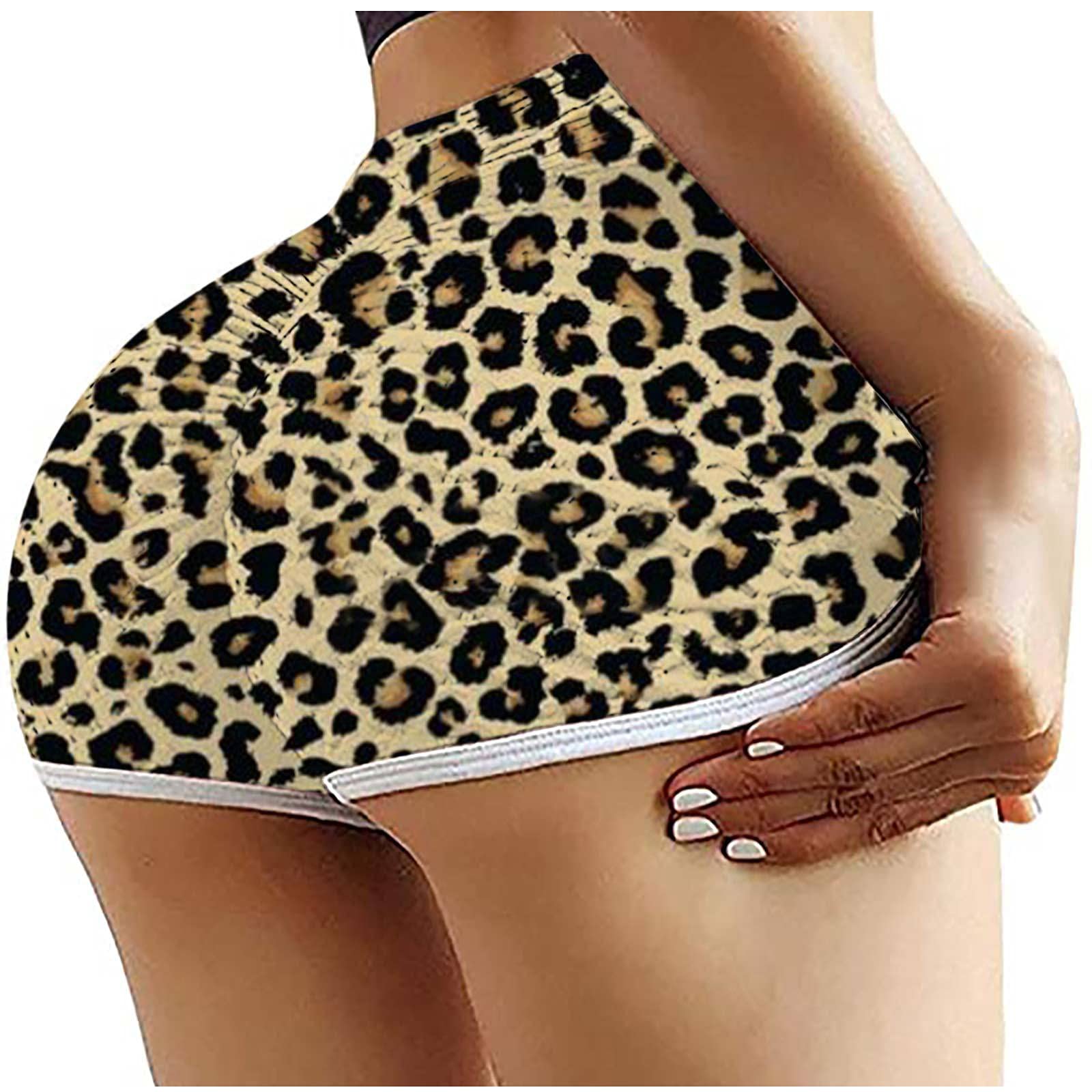 **Women's High Waisted Floral Printed Running Shorts - A2A Stretchy Yoga Workout Compression Leggings for Exercise, Gym & Outdoor Activities**