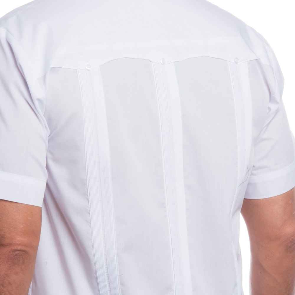 Premium Cotton Blend Guayabera Shirt for Men | Breathable Short Sleeve Casual Shirt | Perfect for Summer, Beach & Tropical Vacations