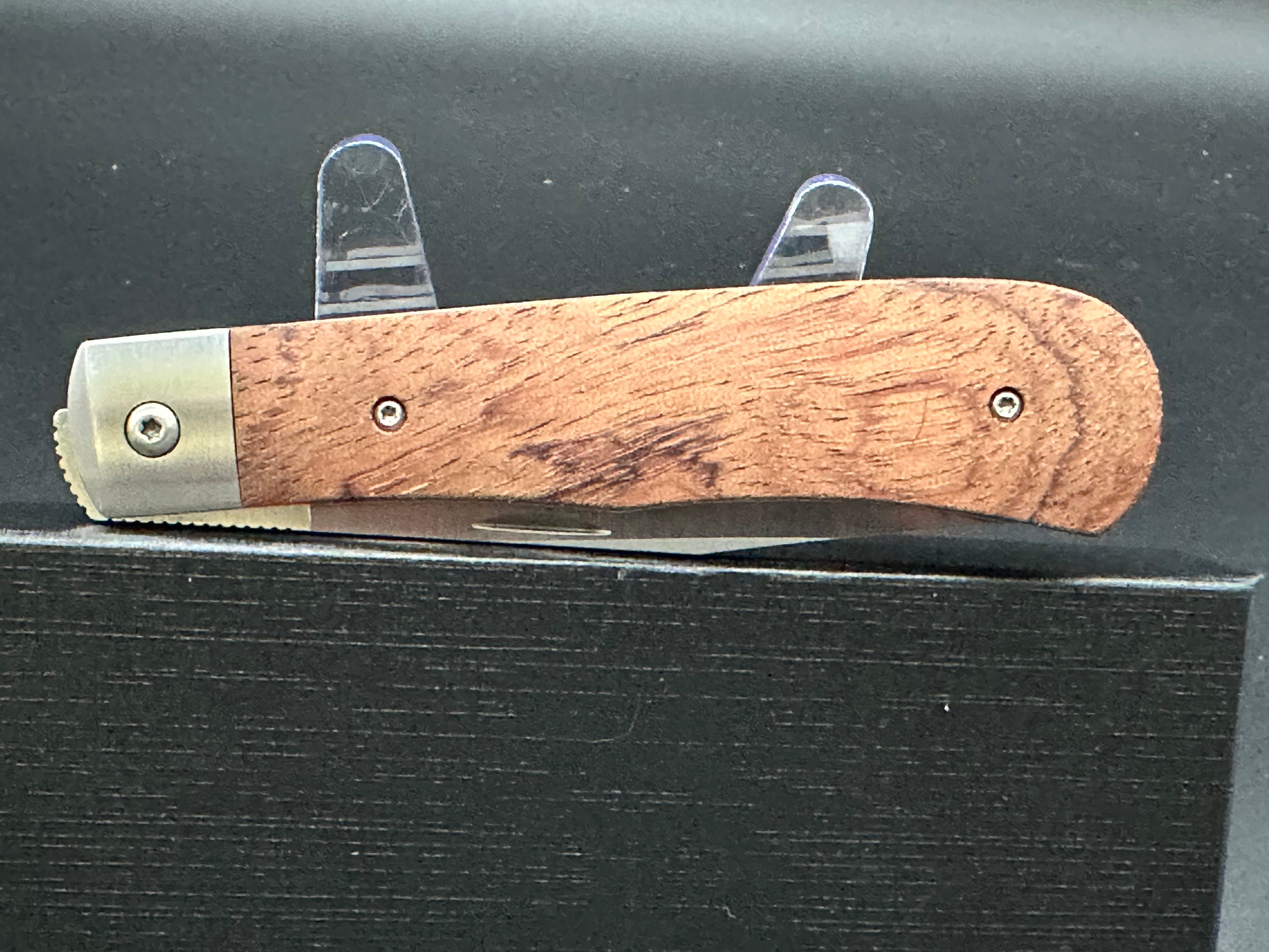 Boker Plus 01BO181 Bonfire Folding Knife with Bubinga Wood Handle and D2 Steel Blade - Perfect for Camping, Hiking, and Outdoor Survival