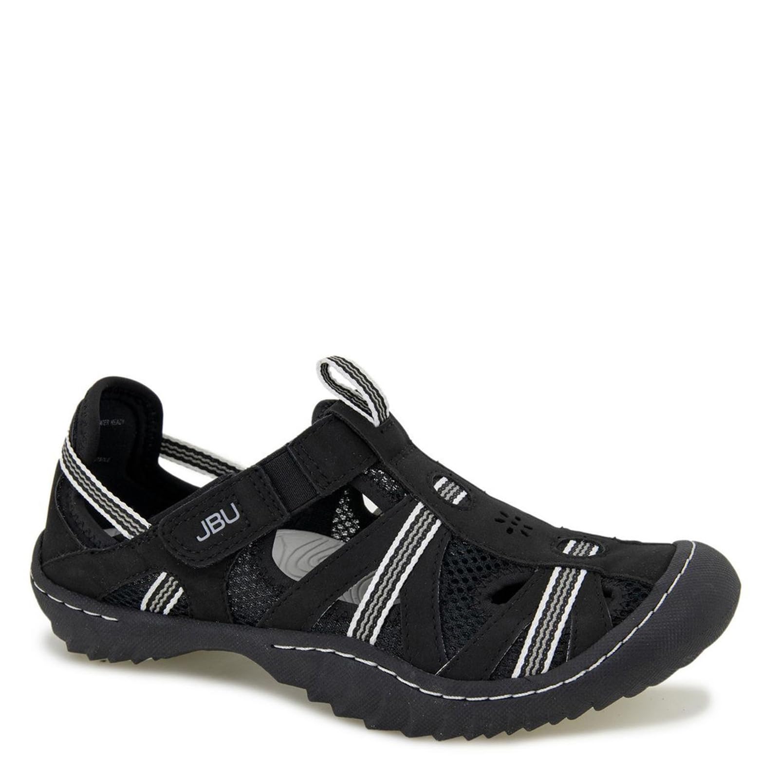 JBU Regional Water Ready Women's Outdoor Comfort Adjustable Closed Toe Water Shoes for Beach, Pool, and Kayaking